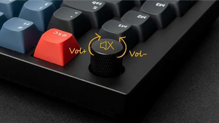 Keychron Q10 Alice, 75% Layout, LEDs RGB, Carbon Black, Gateron G Pro BROWN, USB & USB-A, DE