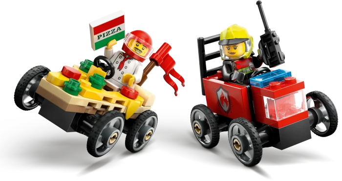LEGO City - Pizzalieferwagen vs. Löschauto