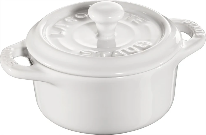 Zwilling Staub Ceramique Mini Cocotte Schmortopf 10cm reinweiß