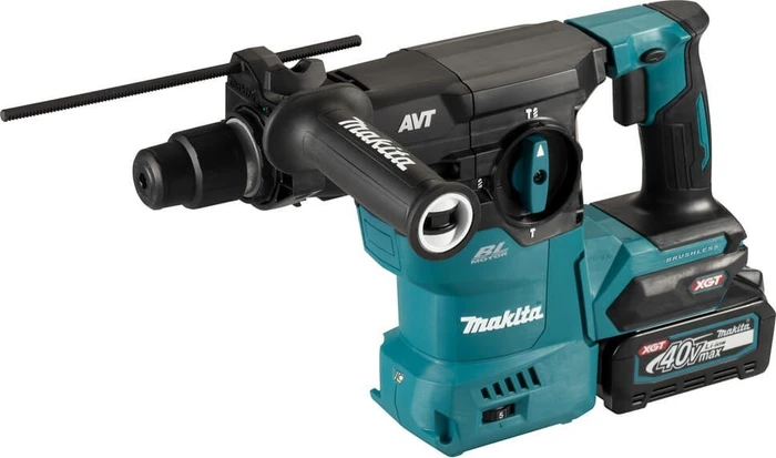 Makita HR008GM202 XGT Akku-Bohr-/Meißelhammer inkl. 2 Akkus 4.0Ah + Absaugeinheit