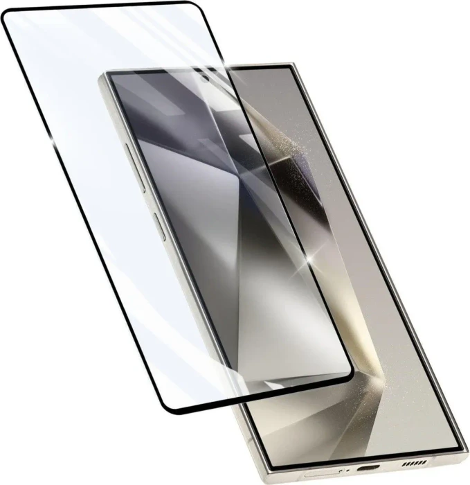 Cellularline Impact Glass Capsule für Samsung Galaxy S25 Ultra schwarz