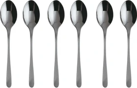 Sambonet Taste Edelstahl PVD Mokkalöffel schwarz, 6 Stück