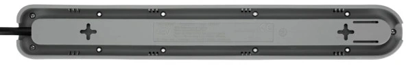 REV Ritter ICE Steckdosenleiste mit Schalter, 6-fach, 1.4m, schwarz