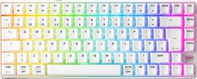Cherry Xtrfy K33 Compact Wireless, weiß, LEDs RGB, USB/Bluetooth, UK
