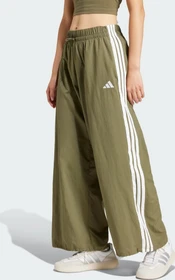 adidas Essentials 3-Streifen Lifestyle Woven Parachute Trainingshose lang olive strata/white (Damen)