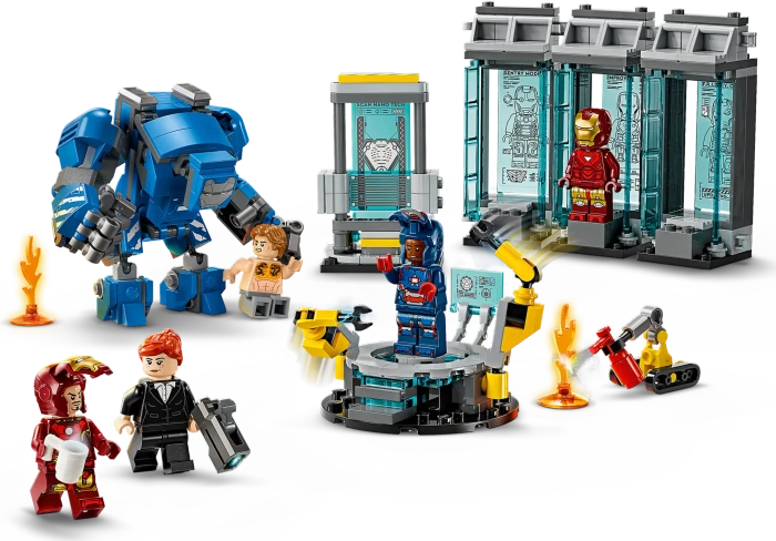 LEGO Marvel Super Heroes Spielset - Iron Mans Labor: Halle der Rüstungen