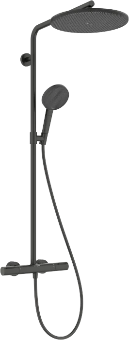 Hansgrohe Raindance Alive S Puro Showerpipe 300 1jet mit Ecostat Element brushed black chrome