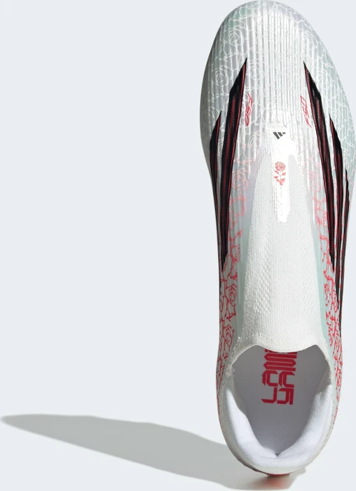 adidas F50 League Laceless FG/MG Lamine Yamal cloud white/core black/lucid red (Herren)
