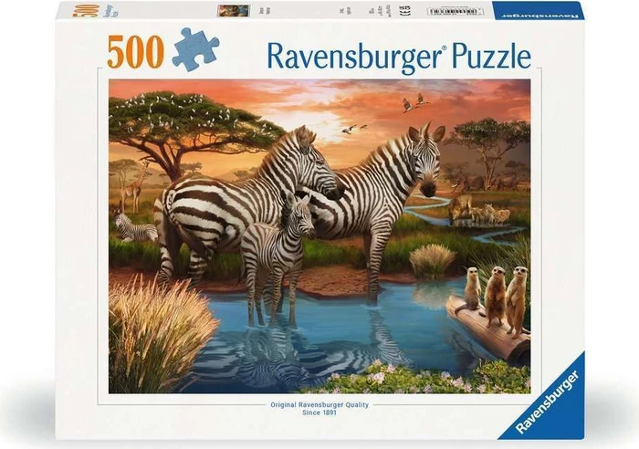 Ravensburger Puzzle Zebras am Wasserloch