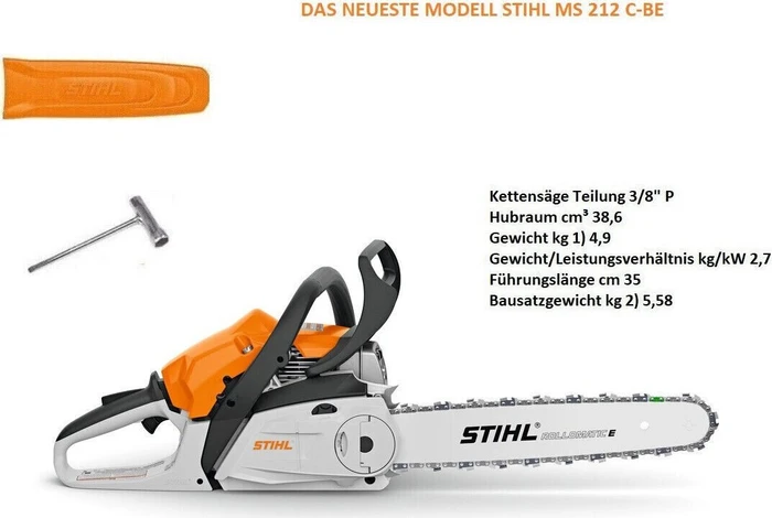 Stihl MS212 C-BE 35cm Benzin-Kettensäge