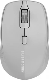 Silver Monkey M40 Wireless Comfort Silent Mouse grau, USB