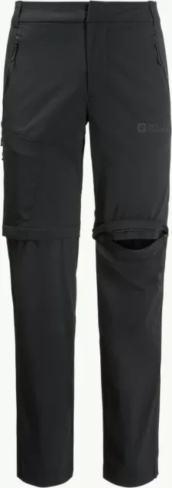 Jack Wolfskin Glastal Zip Away Zip-Off Hose lang schwarz (Herren)