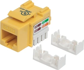 Intellinet Keystone Modul RJ-45 Buchse via Verlegekabel Cat5e, gelb