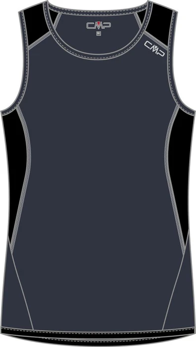CMP Unlimitech Mesh Tank Funktionsshirt ärmellos antracite/nero (Herren)