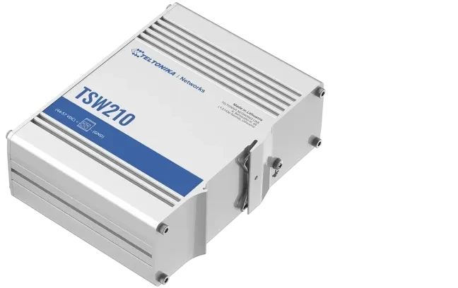 Teltonika TSW Industrial Railmount Gigabit Switch, 8x RJ-45, 2x SFP