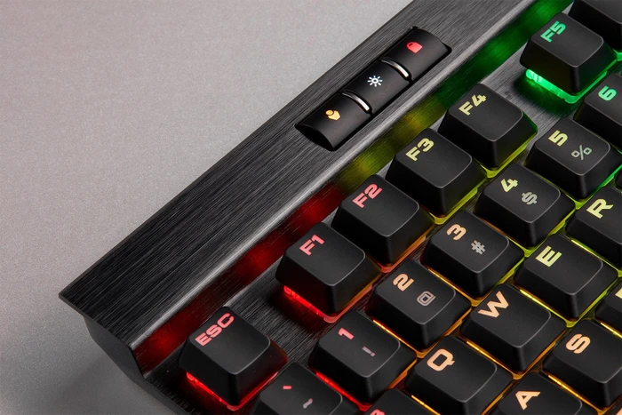 Corsair Gaming K70 RGB MK.2 Low Profile Rapidfire, MX LOW PROFILE RGB SPEED, USB, DE