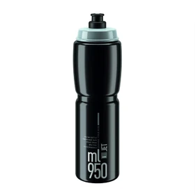 Elite Jet Trinkflasche 950ml black/grey logo