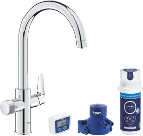 Grohe Blue Pure StartCurve Starter Set mit Mini Aktivkohlefilter chrom