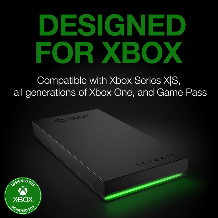 Seagate Game Drive for Xbox SSD, 1TB, +Rescue, USB 3.0 Micro-B