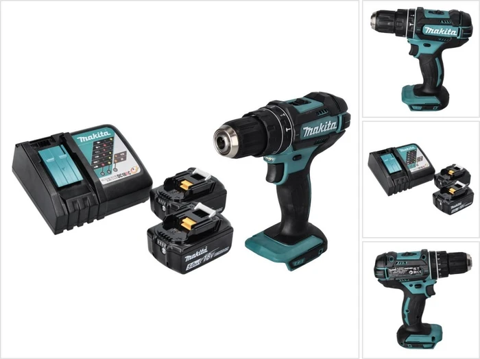 Makita DHP482RT Akku-Schlagbohrschrauber inkl. 2 Akkus 5.0Ah