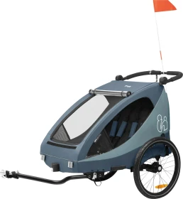 Hauck Dryk Duo Plus Fahrradanhänger dunkelblau