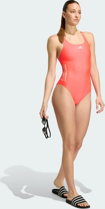 adidas 3-Streifen C-Back Badeanzug solar turbo/frozen turbo (Damen)
