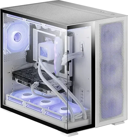 Mars Gaming MC-NOVA2 White, Glasfenster