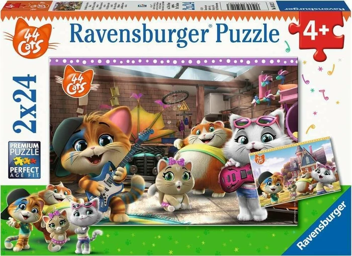 Ravensburger Puzzle 44 Cats Die Buffycats machen Musik