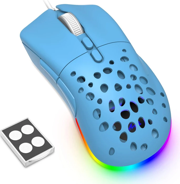 Ziyou Lang D19 RGB Gaming Mouse blau, USB