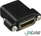 InLine HDMI Adapter, Buchse auf Buchse, vergoldet mit Gewinde Vorschaubild