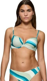Triumph Summer Mix & Match Push-Up Bikini-Oberteil blue/light combination (Damen)