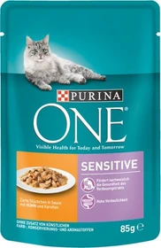 Purina One Sensitive mit Huhn und Karotten, 85g
