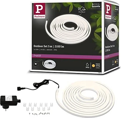 Paulmann SimpLED Power Strip Outdoor Komplettset 20W/830 5m