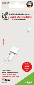 2GO Audio Ladeadapter 3.5mm Klinke weiß