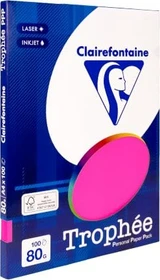 Clairefontaine Trophée Universalpapier matt eosin, A4, 80g/m², 100 Blatt