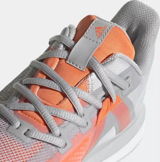 adidas Solematch Bounce Clay Court light solid grey/hi-res coral (Damen)