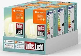 Osram Ledvance SMART+ BT Classic "Volkslicht" A60 60 6W/827 E27, 6 Stück