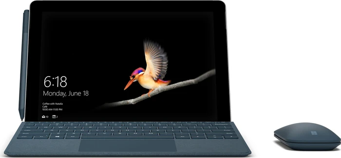 Microsoft Surface Go, blau, Pentium Gold 4415Y, 4GB RAM, 64GB, Signature Type Cover Kobalt blau