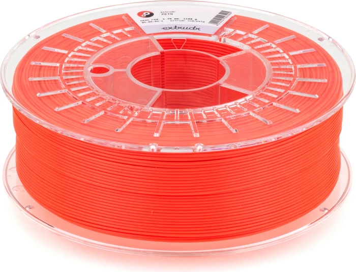 Extrudr PETG, neon rot, Spule, 1.75mm, 2.50kg