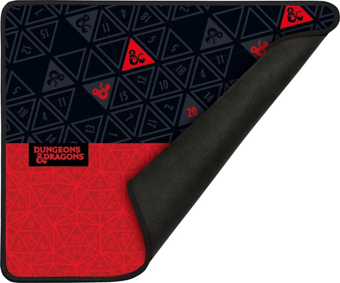 Konix Dungeons & Dragons Roll the Dice Mouse Pad, 320x270mm, rot/schwarz
