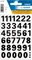 Herma Zahlenetiketten 0-9, 8x15mm, wetterfest, schwarz/weiß, 10er-Pack (360 Etiketten) Vorschaubild