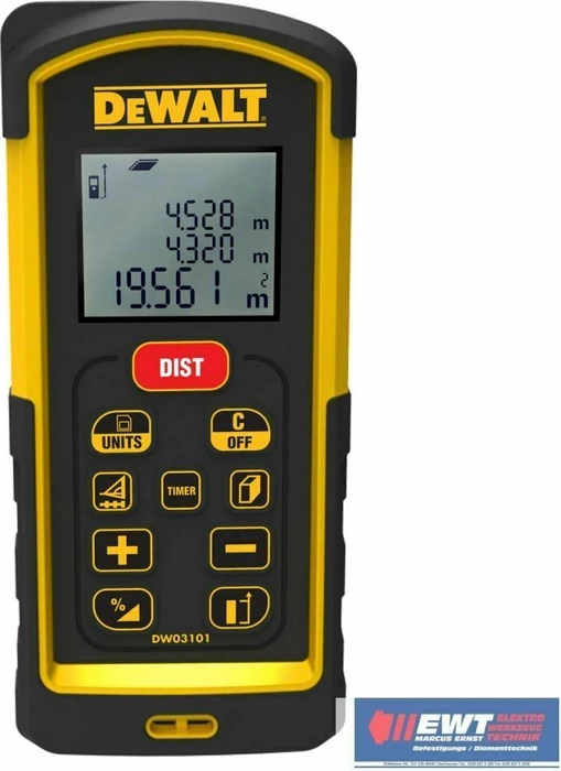 DeWalt DW03101 Batterie-Laser-Entfernungsmesser