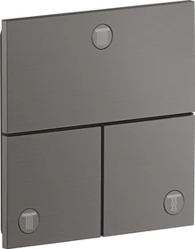 Hansgrohe Axor ShowerSelect ID eckig Kontrollfeld Ventil für 3 Verbraucher brushed black chrome