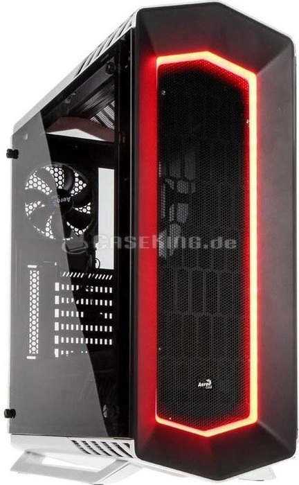 AeroCool Project7 P7-C1 Tempered Glass Edition weiß, Glasfenster