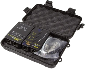 LogiLink Netzwerk Kabeltester mit POE-Finder RJ-11/RJ-12/RJ-45/BNC