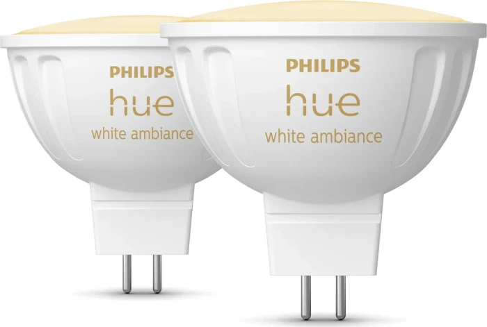 Philips Hue White Ambiance 400 LED-Spot GU5.3 5.1W, 2 Stück