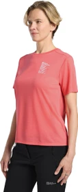 Jack Wolfskin Vonnan Graphic Funktionsshirt kurzarm explore sunset coral (Damen)