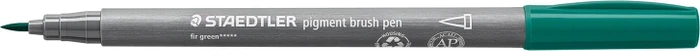 Staedtler pigment brush pen 371 tannengrün, 10er-Pack