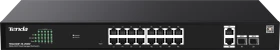 Tenda TEG200 Rackmount Gigabit Smart Switch, 18x RJ-45, 2x SFP, 230W PoE+ (teg2220p-16-250w)
