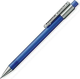 Staedtler graphite 777 Druckbleistift B 0.5mm graphit, blau/silber, Radierer